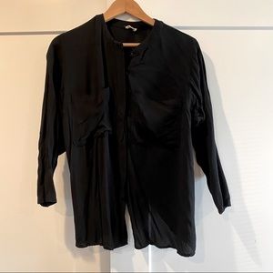 Open back button down